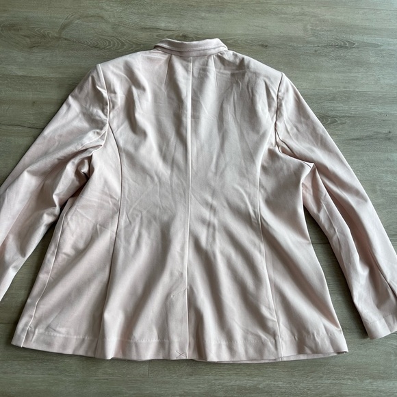 Lane Bryant The Bryant Blazer One-Button Pale Pink Career Classic Blazer Sz 20 - Picture 8 of 10